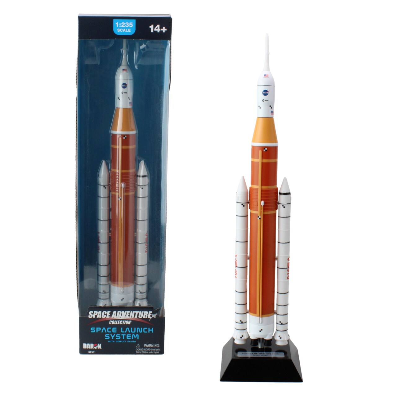 Space Adventure: Collection - Space Launch System Rocket - 18" 1:235 Scale Model, Sturdy Display Stand, Authentic NASA Replica for Collectors Ages 14+